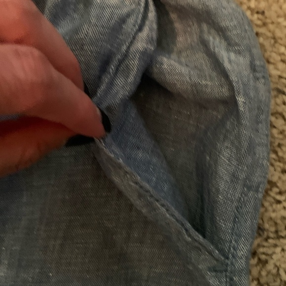 Cynthia Rowley XS Casual 100% linen wide leg Trousers-pants - Picture 9 of 9